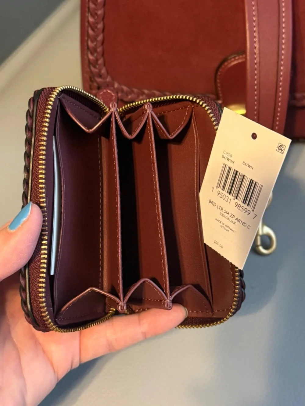 Coach Suede Soft Tabby and Wallet Braid Detail - Picture 16 of 16